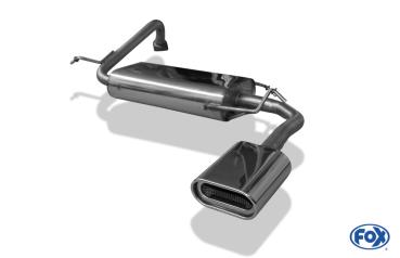 Endschalldämpfer - 160x80 Typ 53 passend für: Mitsubishi Lancer IV